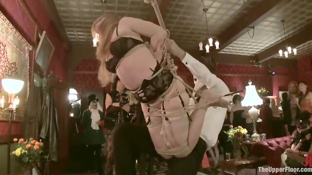 Sarah Jane Ceylon, Hollie Stevens And Maitresse Madeline In Halloween Party At The Armory