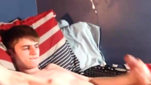 Youngster Solo Joy: Amateur Hand-job and Spunk [censored]