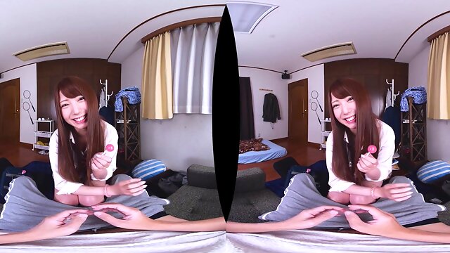 Japanese Student in VR POV for Fiery Passionate Bliss