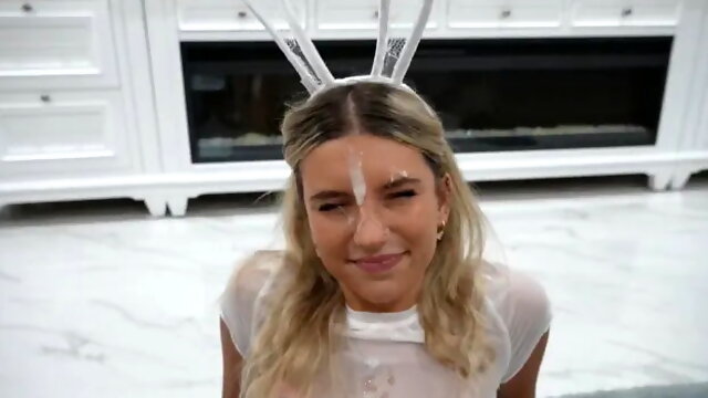 Shy 18 Year Old College Freshman gets Throat Fucked after Party