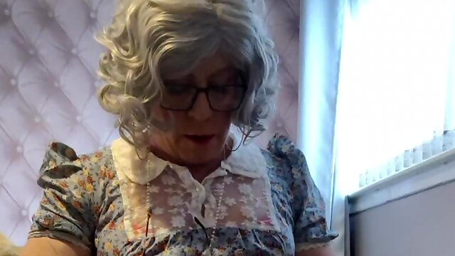 BBC dildo training for grandma part 1