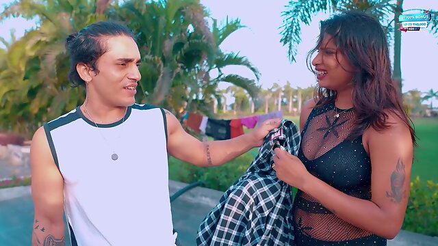 Romantic Indian Couples Public Honeymoon Passion Ignites