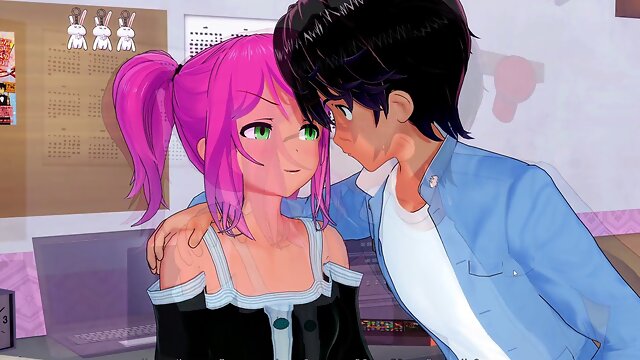 Japanese milf porn games with hot tit sucking action