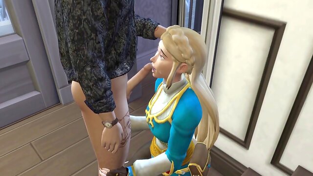 Zelda gets it on behind Links back