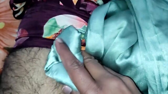 Satin-clad crossdresser gets raunchy in some lingerie