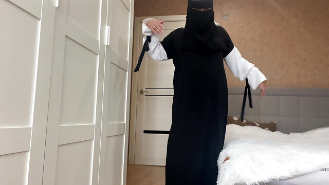 Arab with Big Boobs Dancing and Masturbating Her Tight Pussy