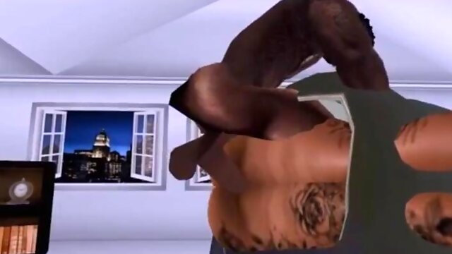 IMVU Black pocket pussy Black man gets tricked by roomate into fucking her: Porn