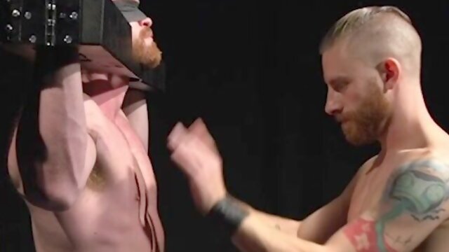 Sebastian Keys cant move from stockade while Scott Ambrose pound him