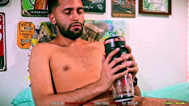 FREE FULL vid inspecting HoneyPlayBox WARRIOR Automatic Masturbator Made Me spunk Hard In Long Intense Orgasm and Post Cum