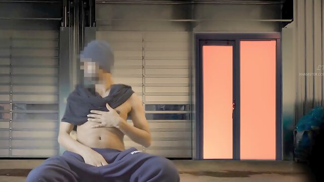 After cleaning warehouse XX wank and jism