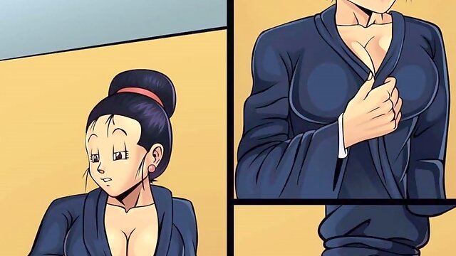 Briefs fucks his friends hot mommy Chi-Chi in a steamy DBZ parody