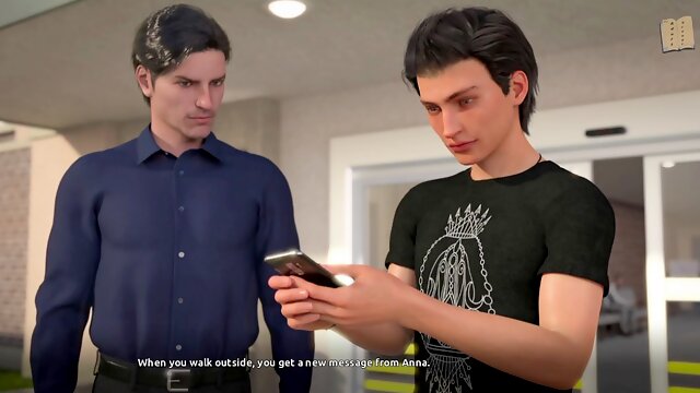 Hot blonde in an erotic visual novel with a big booty and a steamy storyline