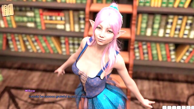 Steamy adult visual novel featuring a hot blonde with big boobs and a nice booty