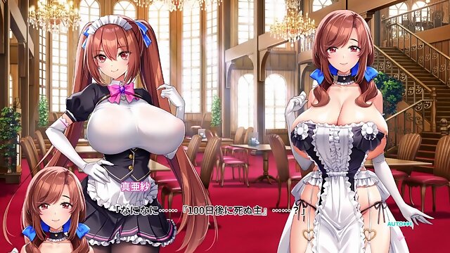 Busty milf maid wants sex during her training