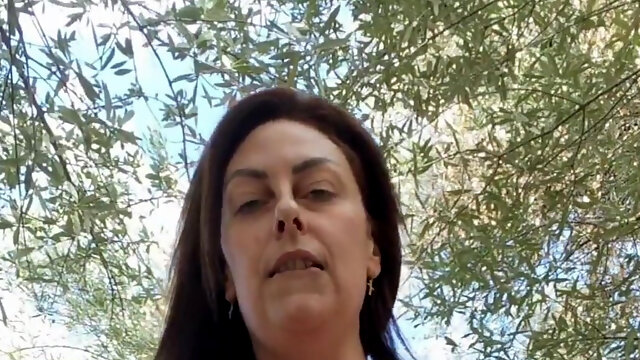 43yo Chubby Flashes Boobs and Masturbates in Public