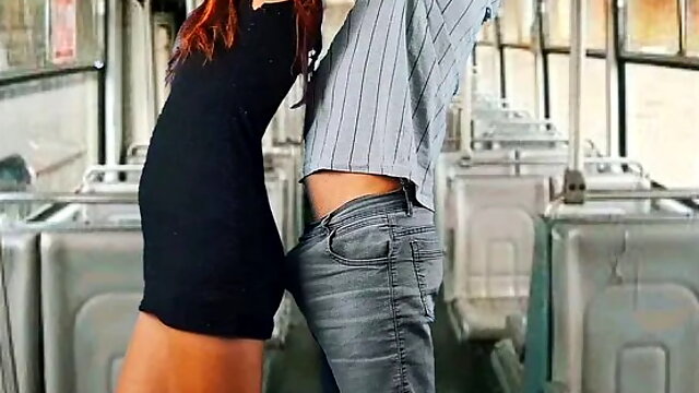 Slut on the Bus Leaves Stranger with an Erection!