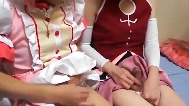 3 Japanese CDs jacking again with condom 5