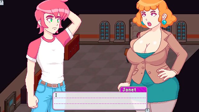 Busty milf teacher in an anime school gets down and dirty