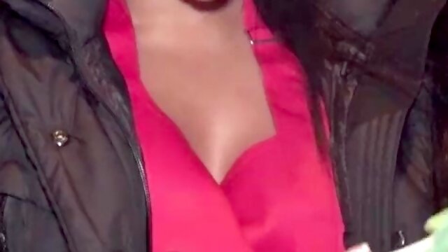 Busty Tattooed Asian Seduced in Public for Sloppy Blowjob Cumshot