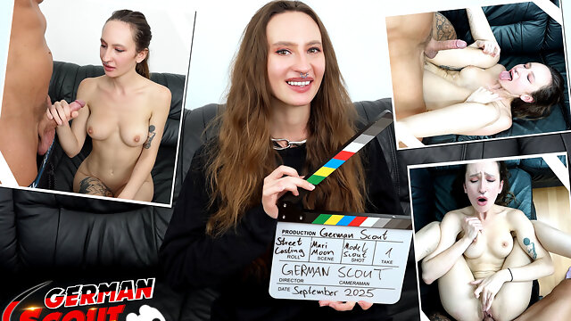 German Scout - Slim Ukrainian Girl Mari Moon Accidentally Cum in Eye at Pick up Casting Fuck