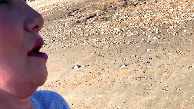 Tits, Hairy Pussy and Ass Out on the Beach!!