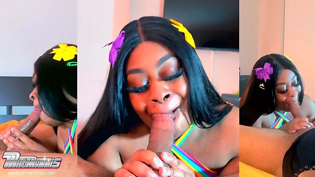 Nasty WET SLOPPY dt FROM dark-hued MAMMIS