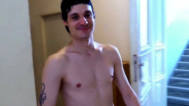 Czech hottie with dark hair enjoys a large load