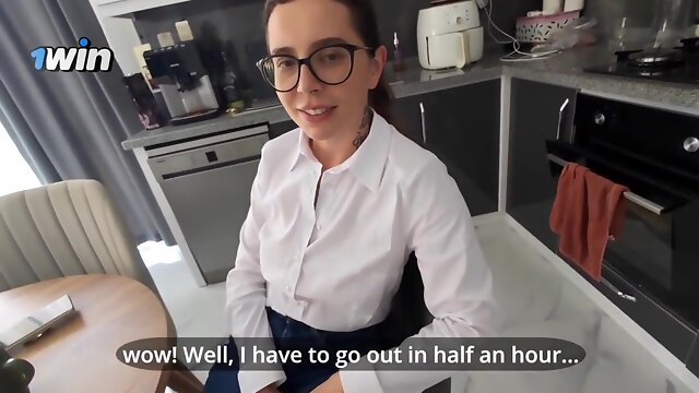 My Stepsister Was Gonna An Interview, But I Tore Her Jeans And Butt!