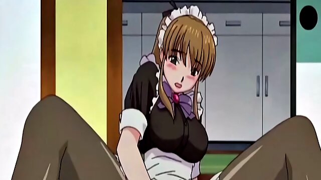 Japanese maid caught masturbating