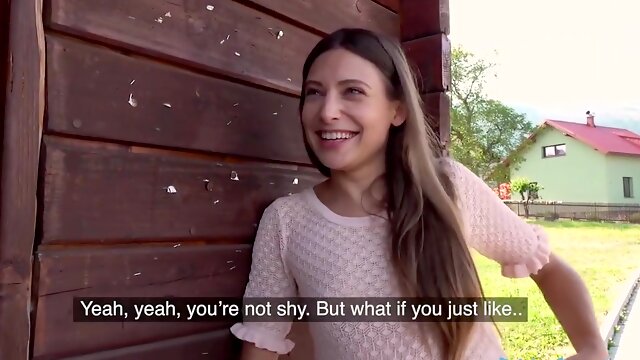 Talia Mint - Sexy Outdoor Suck And Fuck Challenge