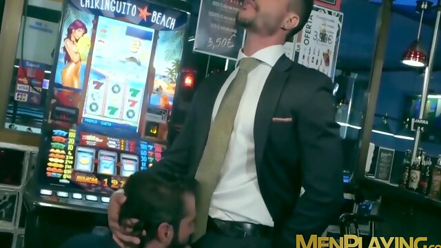 Spit Roasting - Appealing Men In Classy Suits Pretty Bottom