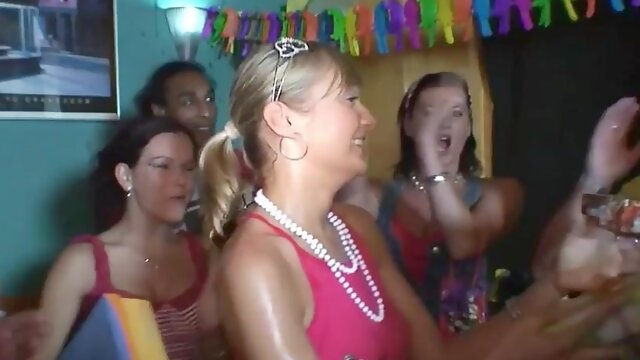 Birthday Party In Dormitory: Big Tits, Teen  Blowjob Porn