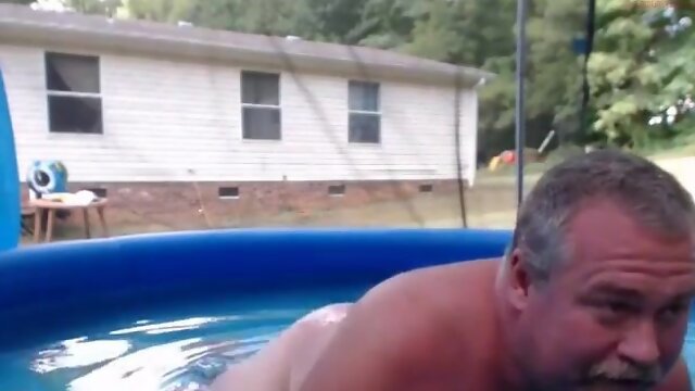 Naked Pool Dad
