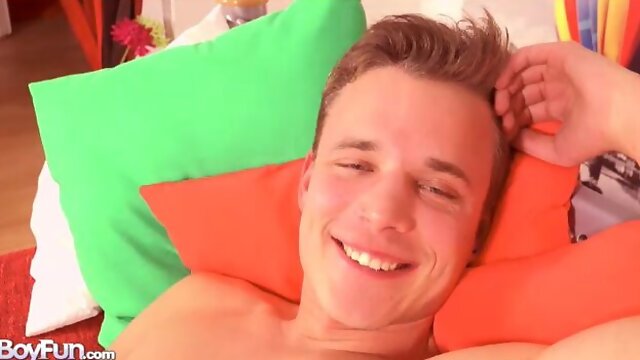 Florian Mraz flaunting his nice dick on a bed