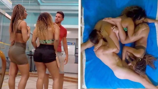 Amazing Threesome Sex with Two Gold Digger Brazilian Girls