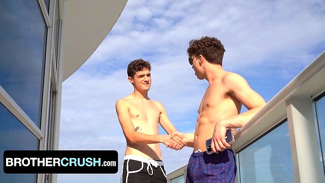 Twink With Blue sack completes Up With Red Hole