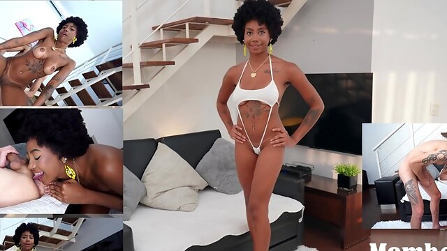 Perfect Breast Ebony, Ana Susage Gets Her Ass & Throat Fucked