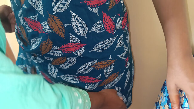 Green Colour Chudi College Student