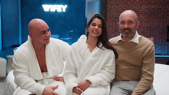 Christian Clay fucked Misty Addams long-haired brunette wife backstage