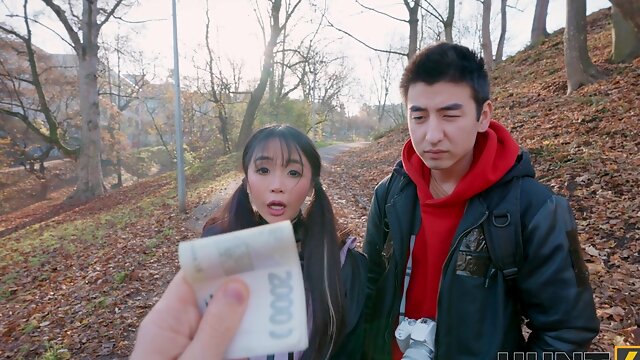 Denis Marti cucked by asian hottie Sakura with big natural tits