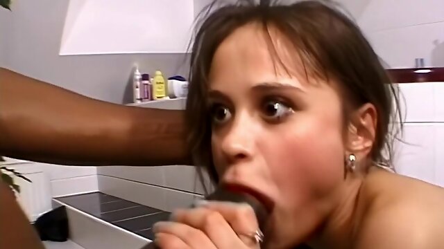 Teen Diana gets enormous thick black cock