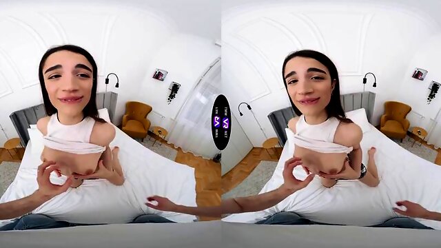 Dude satisfies the cuties with his hard dick  TmwVRnet: Blowjob, Babe  Hardcore Porn