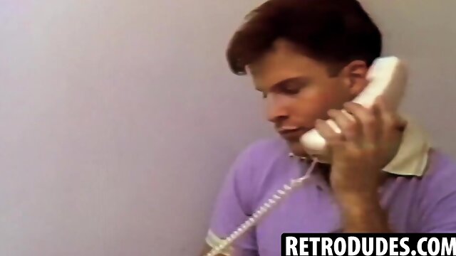 RetroDudes.com - Dodge shares sultry smooches and sixty-9 act with his strung up customer