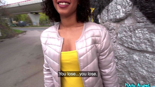 Alluring ebony teen coquette hot sex video