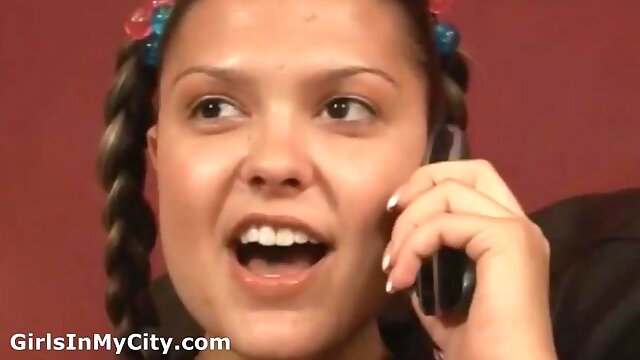 Redhead and brunette teen whores have hardcore threesome fuck with a stud: Porn