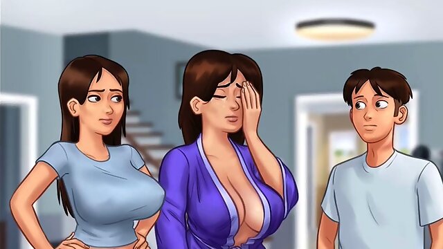 Summertime Saga Cap three - My Housemate Gets bare For Me