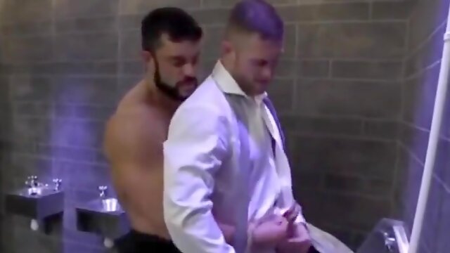 Businessmen On Restroom