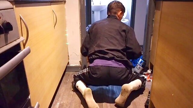 Stepbrother sloppy Clothes jerk