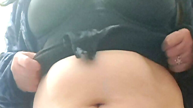 MILF Is Naked Under Her Coat, Ready to Go Out