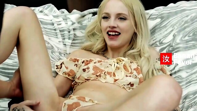 Asian Business Man Deposits His Sperm into Juicy Pussy of American Blonde